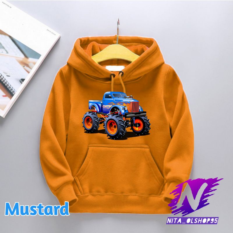 hoodie anak mobil monster