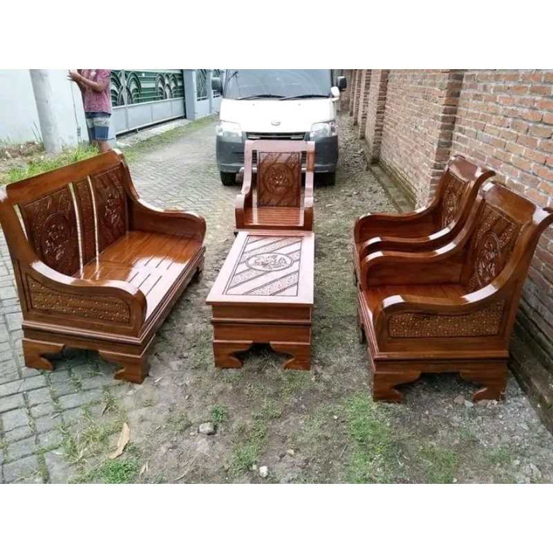 kursi Tamu jati Murah meja kursi tamu jati