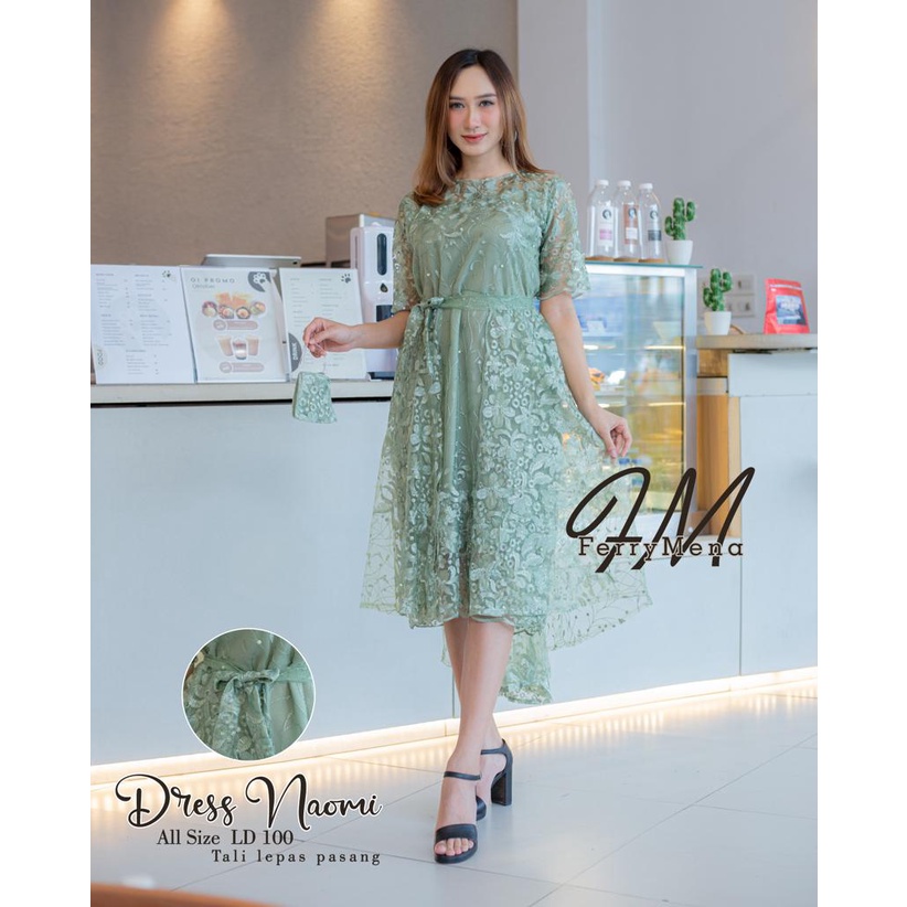 Dress Tulle Premium / Kebaya Pendek / Kebaya Tulle / Dress Pesta ~Natalia Kebaya