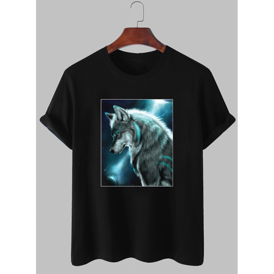 Kaos serigala - Kaos Pria Wanita