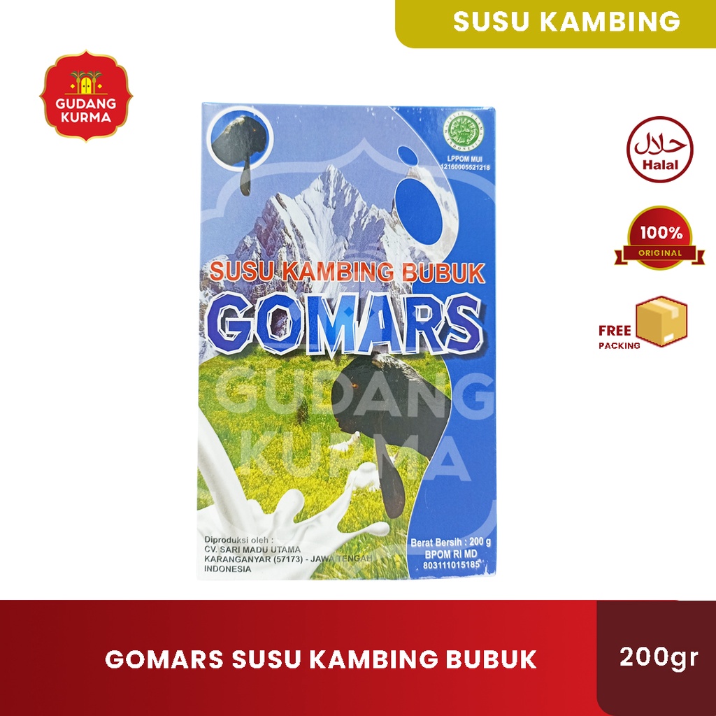 

Susu Bubuk Susu Kambing Etawa Gomars 200gr Susu Go Mars Original