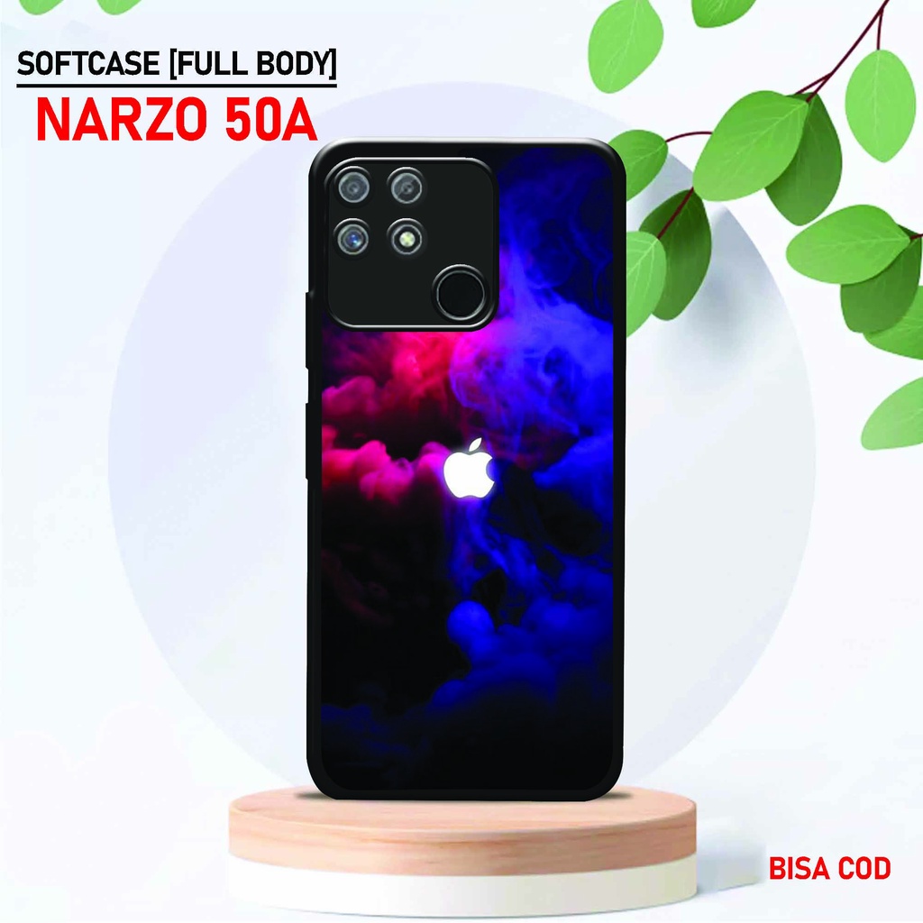 [ UC 1 ] Case Realme Narzo 50a - Case Apel - Gambar Branded - Hardcase Realme Narzo 50a - Case Premi