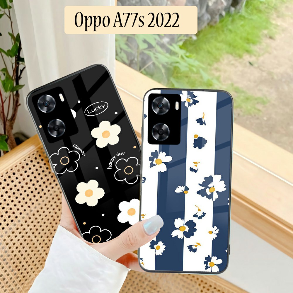 Softcase Glass Oppo A77s 2022 Oppo A57 2022 [K204] - Softcase Mirror - Softcase Kaca Oppo A77s - Sof