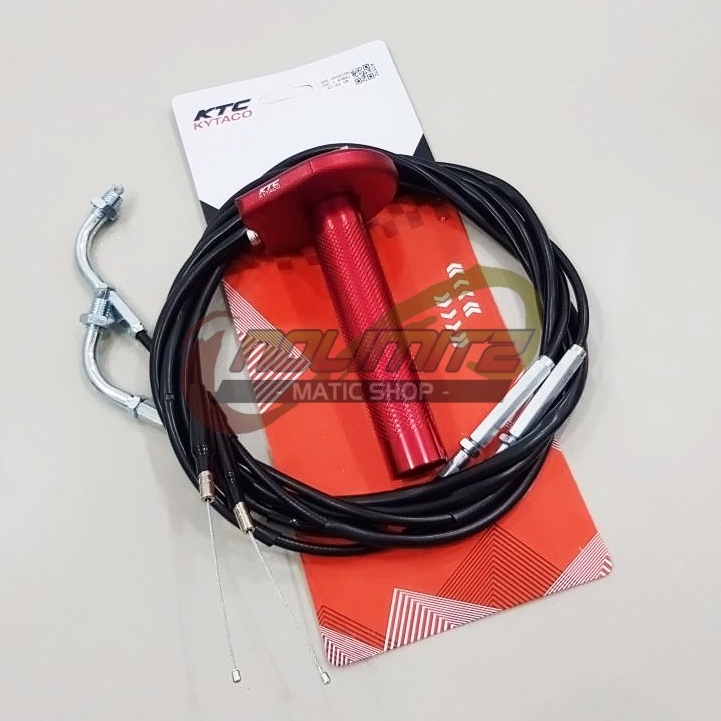 Gas Spontan KTC Kytaco 2 Kabel AT-02 CNC Universal NMAX Aerox 155 Lexi