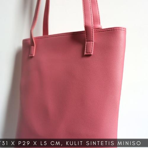 Tas Totebag Tote Bag Ngaji Kulit Sintetis Resleting Fashion Premium Jalan Kampus Sekolah Kekinian Ko