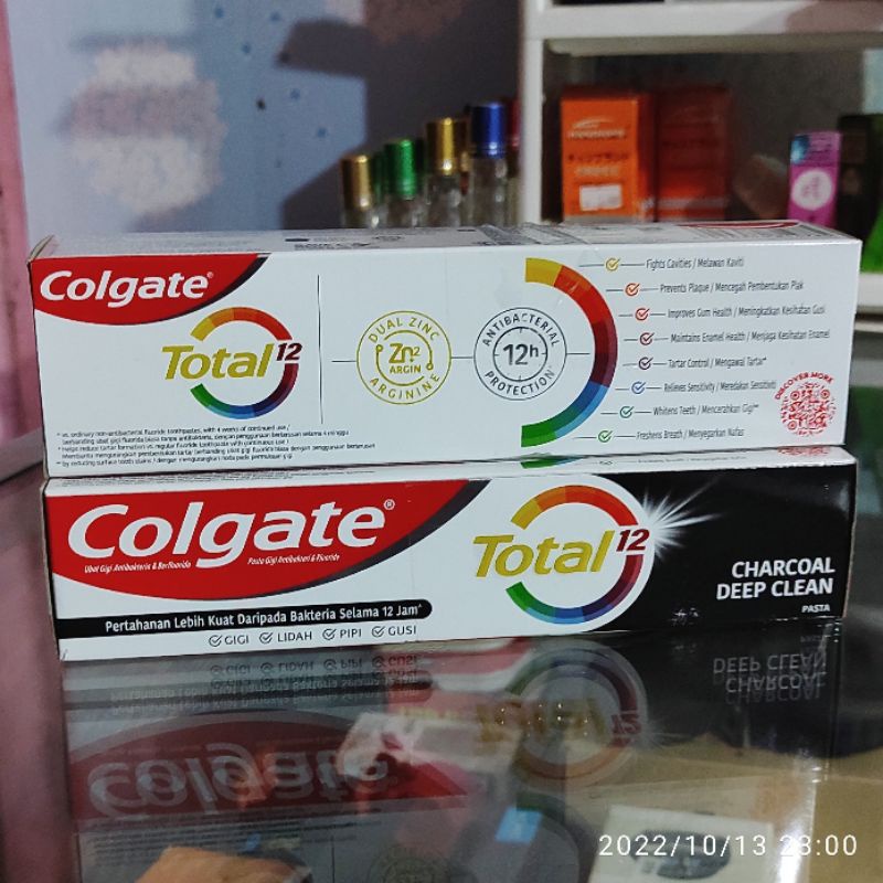 Colgate Total 12 Charcoal Deep Clean 150gr Pasta Gigi Anti-Bacterial