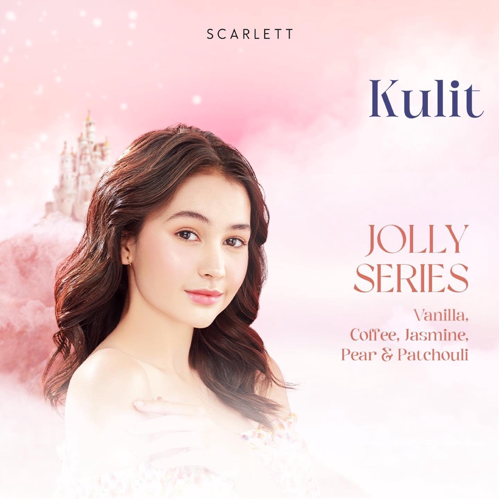 SCARLETT Whitening Body Serum Jolly Indonesia / 250ml / Cerathione Hyalu / Special Made For Intense Brightening And Moisturizing / Body Care / Perawatan Kulit Tubuh / Moisturizer Pelembab Parfum / Cream Lotion / Treatment Skincare Series Package Paket Set