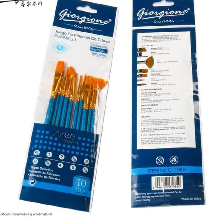 

Kirim Teraman giorgione brush set 10pcs G-198H
