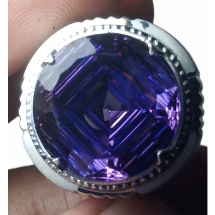 kecubung amethyst cutting