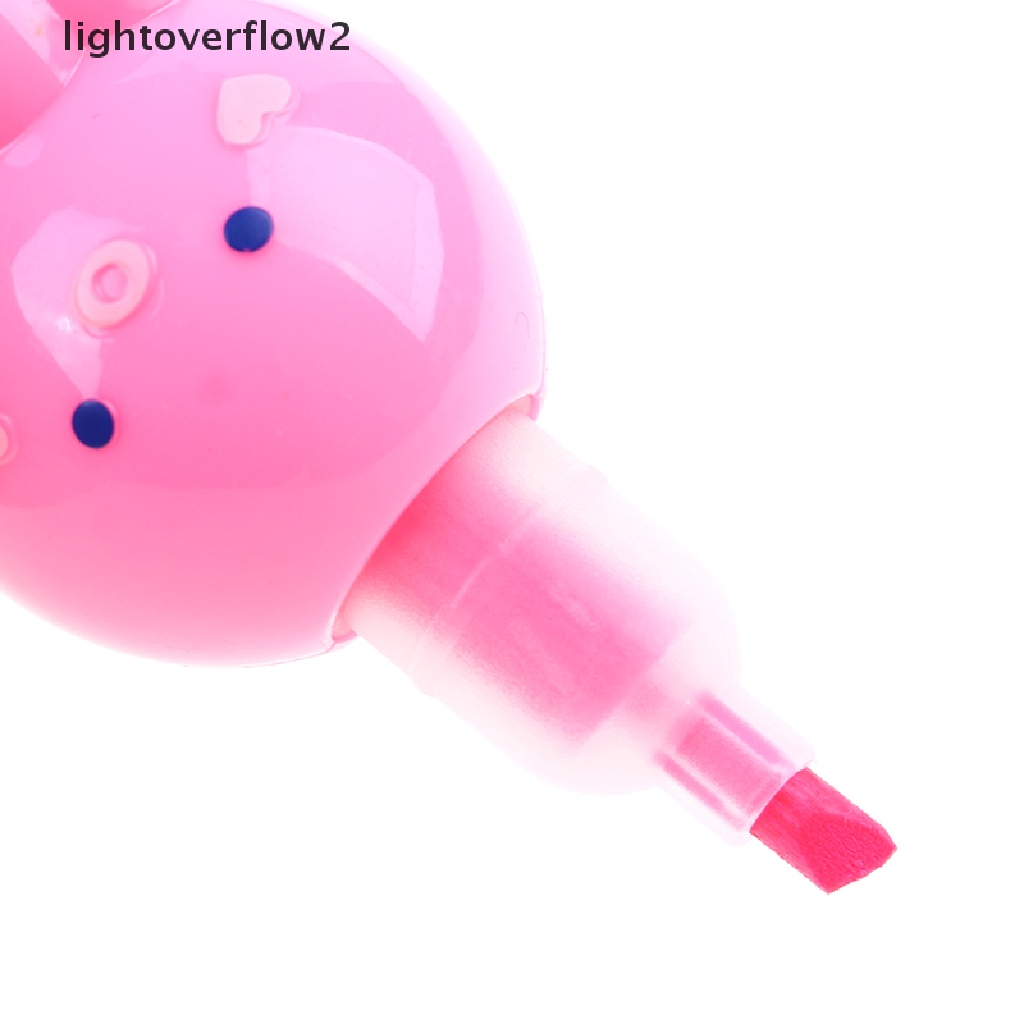 (lightoverflow2) Set Spidol Highlighter 5 Warna Bentuk Gurita (ID)