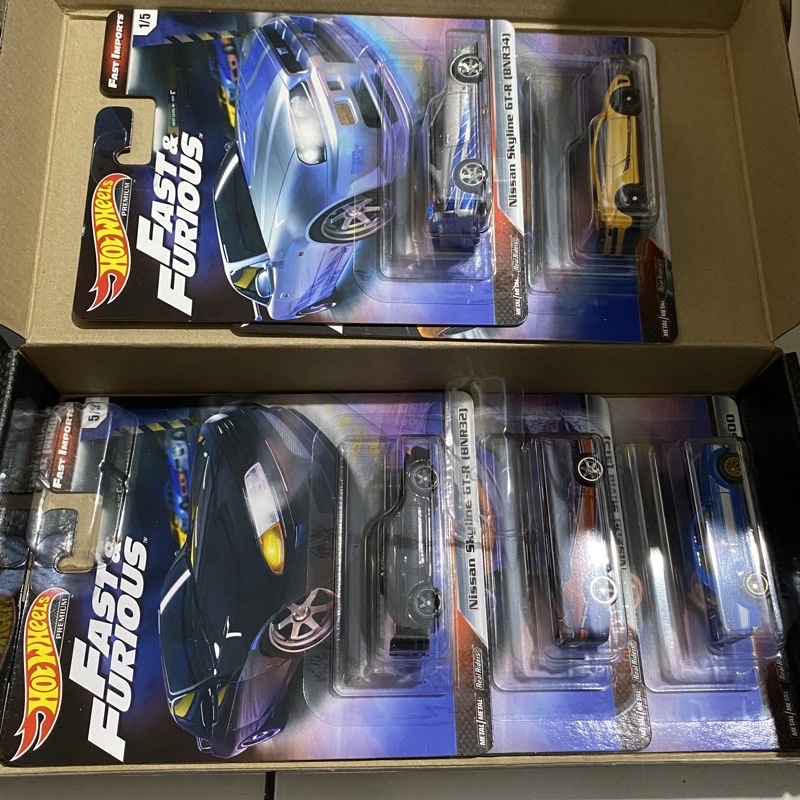 Hot Wheels Premium Fast Furious Fast Imports lengkap 1 set termasuk skyline R34