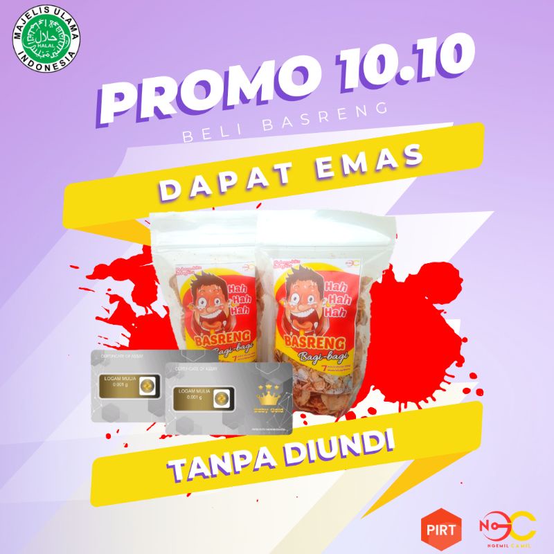 

Promo 10.10 Basreng 500 gr Bonus Emas Langsung