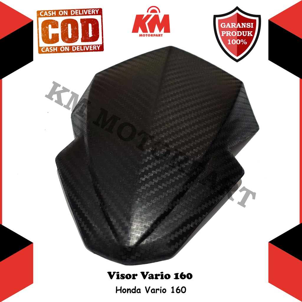 Visor Windshield Honda Vario 160 New Abs Hitam Variasi