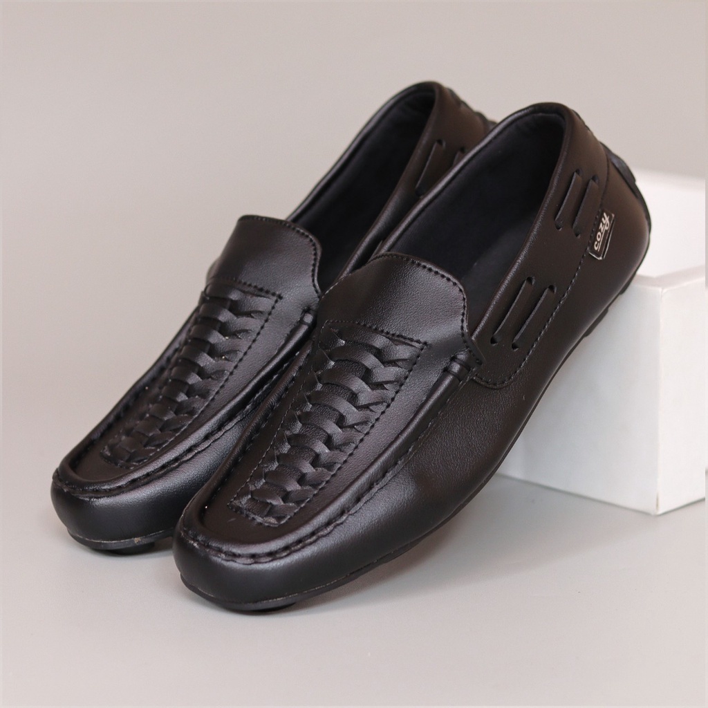 BURAY X SEPATU SLIP ON LOAFERS PRIA DEWASA COZY KULIT PU PREMIUM ASLI FORMAL CASUAL SLIP ON PRIA KERJA KANTOR GURU PNS PESTA RESMI NYAMAN || SLIP ON PRIA PANSUS BERKUALITAS 2022