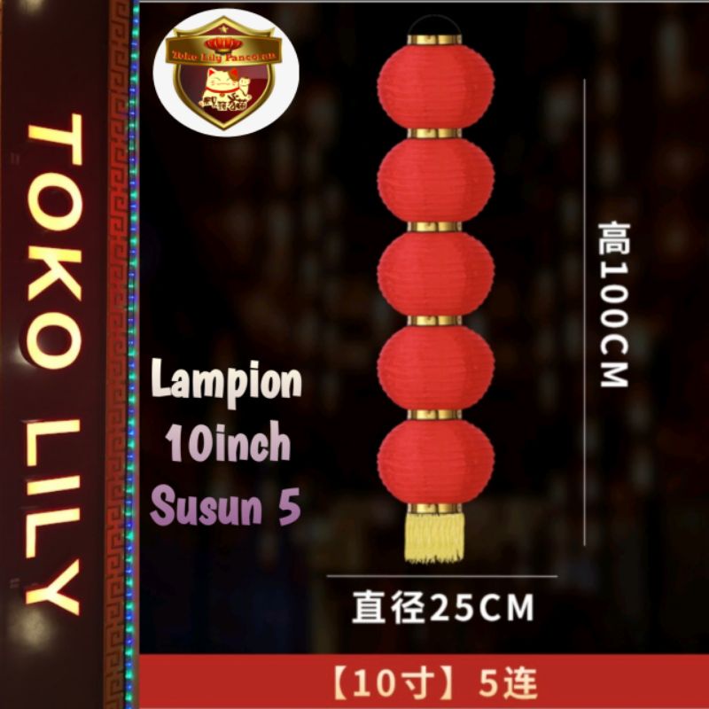 Lampion Susun Imlek / Lampion Rentet Imlek / Tenlong Imlek / Lentera Susun Duilien Couplets