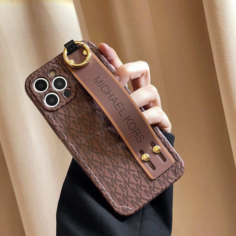 Luxury Gelang Tangan Case IPhone Xr Xs Max14 Plus Ip Apple IPhone 11 12 13 14 Pro Max Sarung Silikon Wanita Casing Handphone Michael Kors