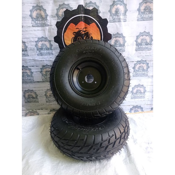 Ban atv set velg ring 8 aspal depan