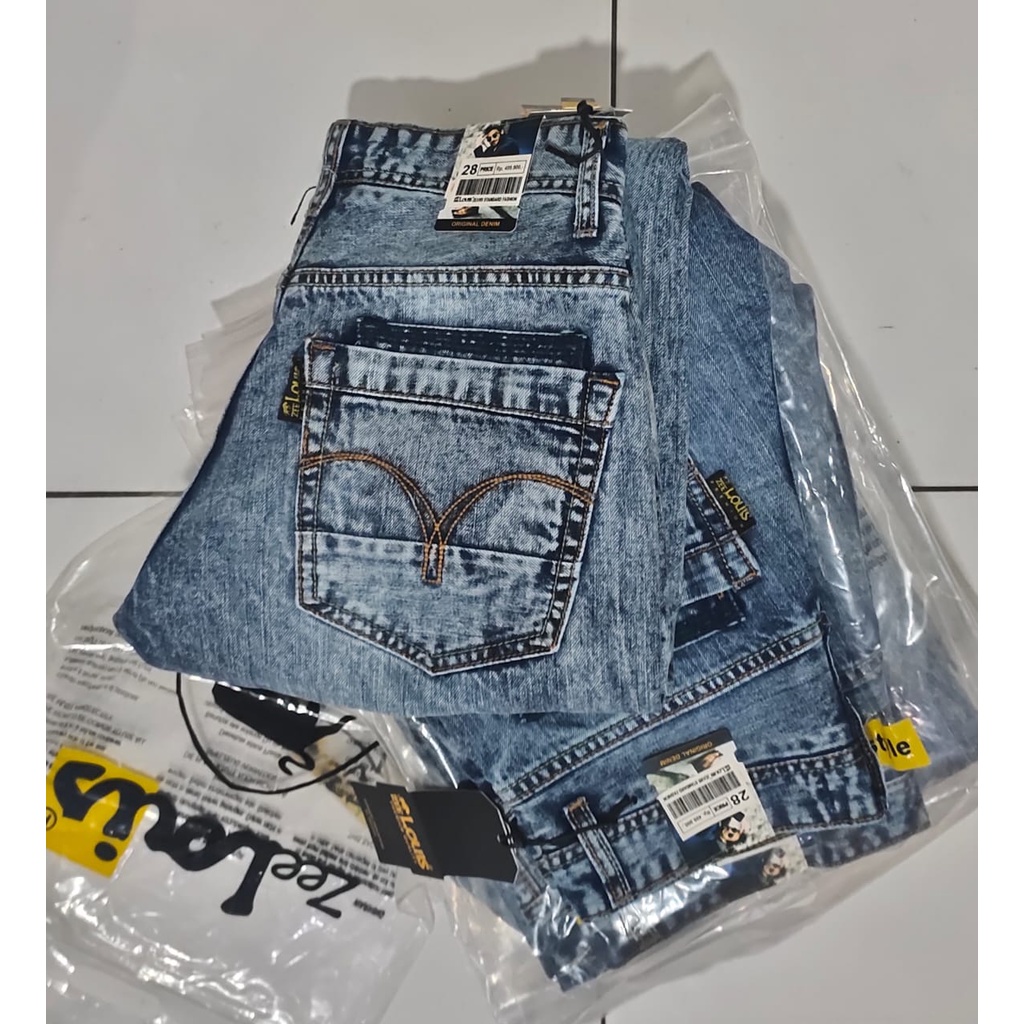 celana zee louis original/celana black louis original/jeans pria