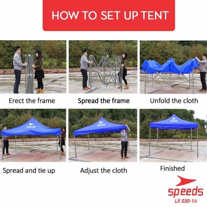 Tenda Lipat ( 3X3M) Tenda Bazar Tenda Otomatis 030-1