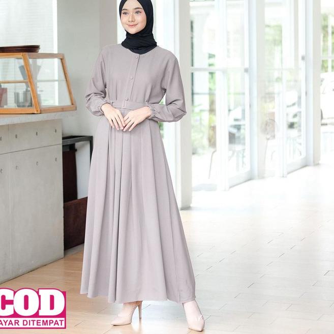 GAMIS2021 GAMIS KAIMA FULL KANCING GAMIS KEKINIAN FASHION MUSLIM WANITA WS01 "MM.18Oc22ᴵ"