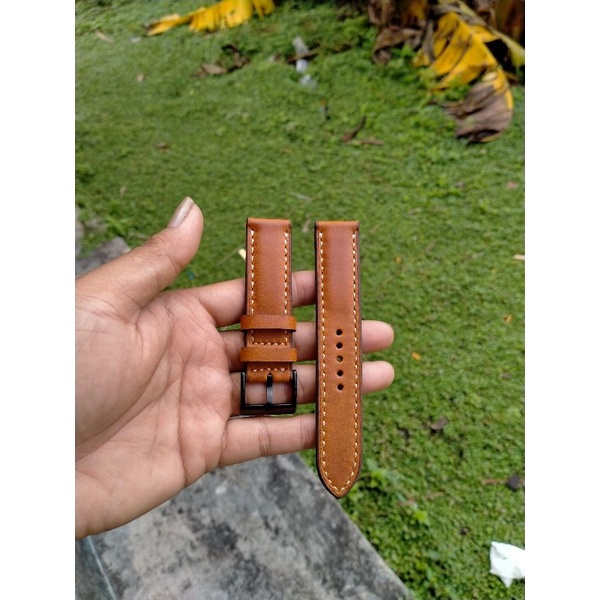 Jual Leather strap jam tangan smartwatch kulit sapi asli,handmade