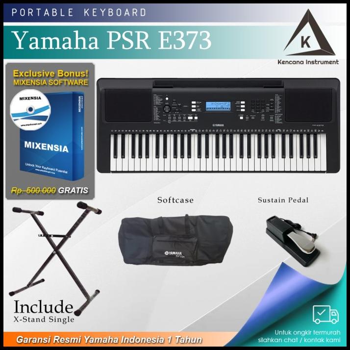 Yamaha Psre373 + Stand + Sustain + Softcase / Psr E373 / Psr E 373