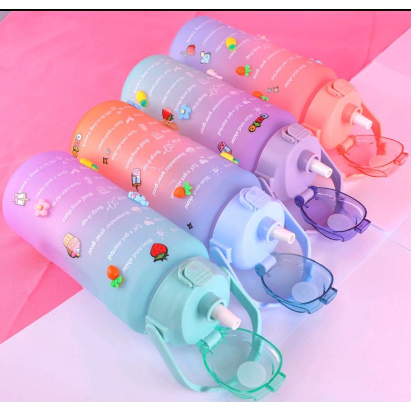 MJ88 BOTOL MINUM ANAK 2 LITER RAINBOW SUPER MURAH