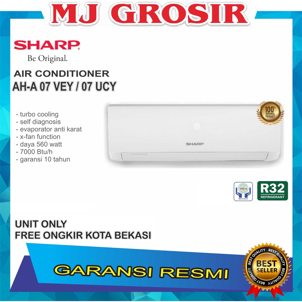 Jual Ac Sharp Ah A Vey Ucy Pk Unit Only Shopee Indonesia