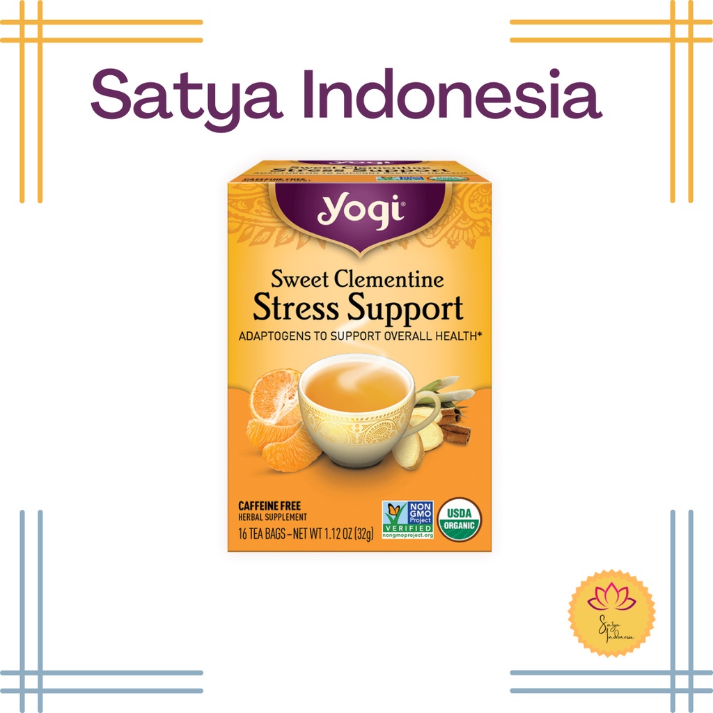 

Yogi Tea | sweet clementine stress support | 16 tea bags