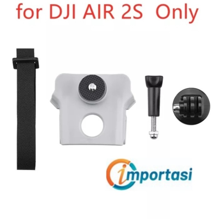 Top Mounting Camera Tambahan DJI Mavic Air 2S Bracket Mount Gopro Osmo Insta360 X3 One X2 RS