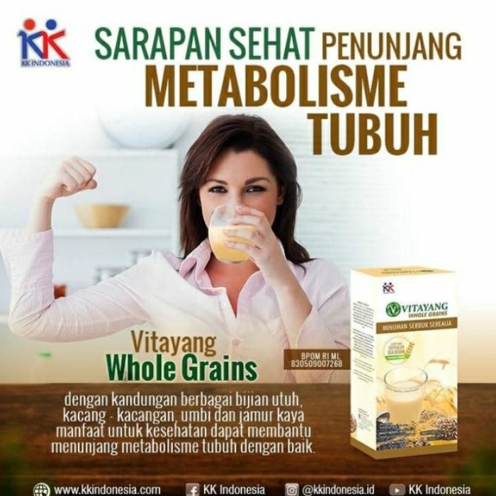 

Minuman Serbuk Sereal Sarapan Sehat Bergizi Enak Alami Original