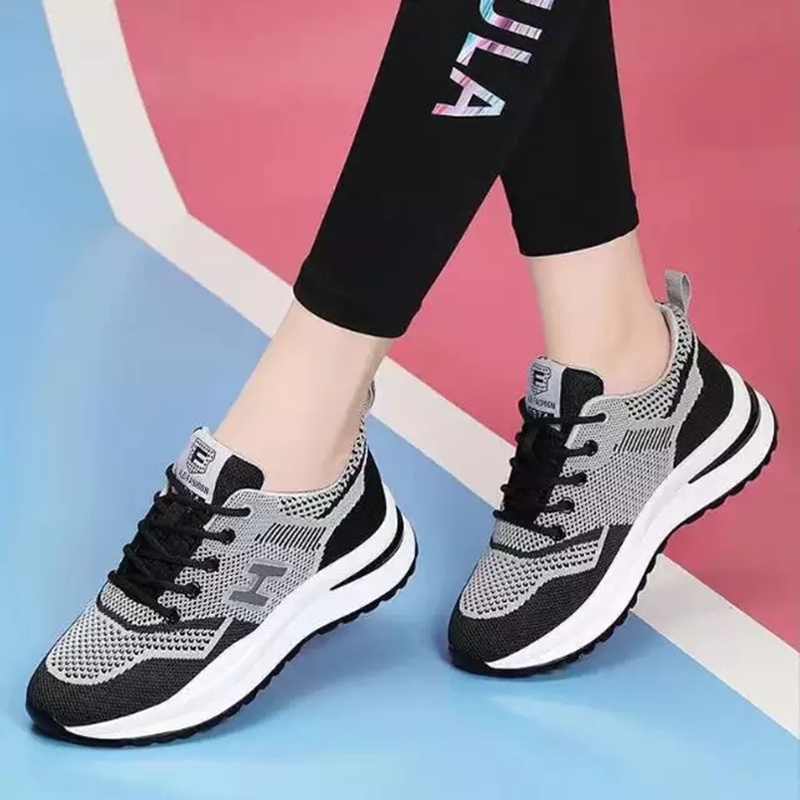 Sepatu Sneakers Wanita Sepatu Korean Fashionable - H-5