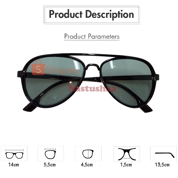 Kacamata Hitam Aviator Anti UV400 Pria Dan Wanita Candy Color - Kaca Mata Anti Sinar Matahari Import Unisex FREECASE