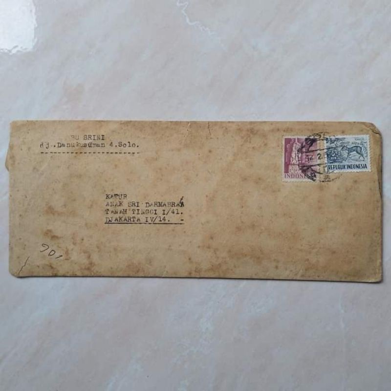 

Koleksi Korespondensi Kuno Sàmpul + Isi Surat tahun 1950 an