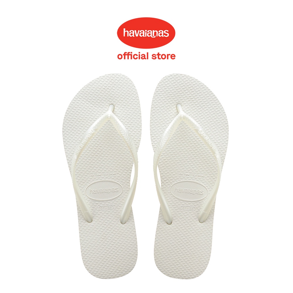 Havaianas Slim 0001-White - Sandal Wanita