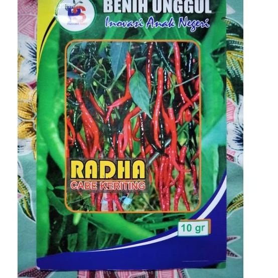 AZN.18Oc22ᵟ ‣ Cabe RADHA 10 Gram - Benih Cabe Merah Keriting RADHA - CMK RADHA - Bibit Cabe RADHA Ra