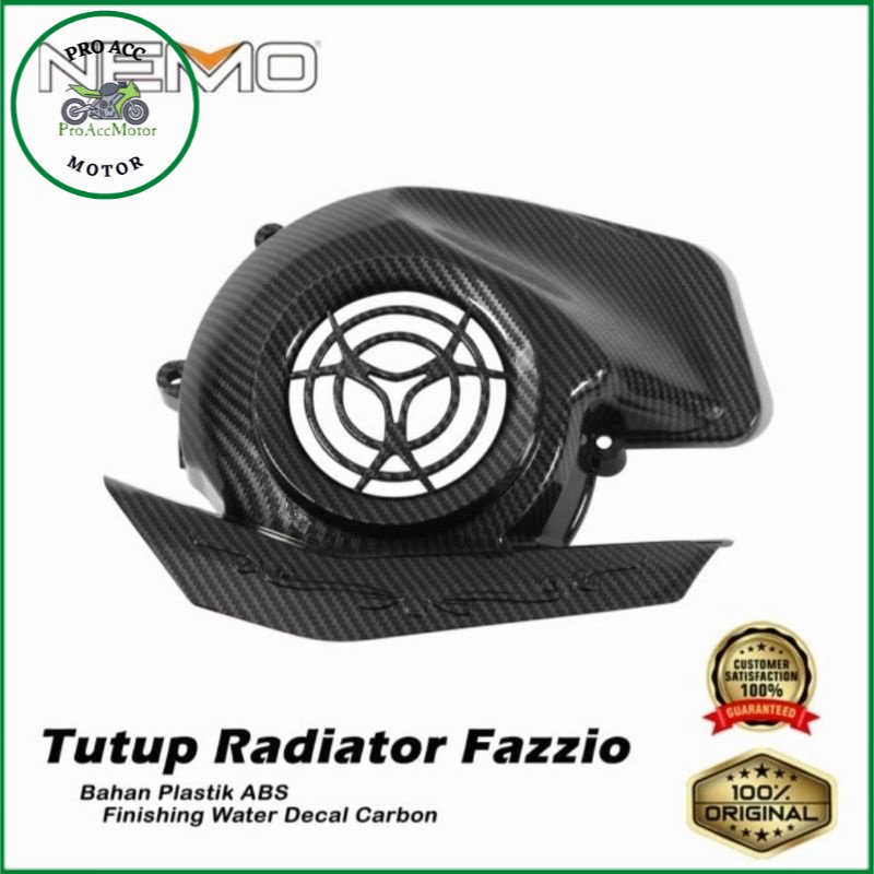 Cover Tutup Radiator Yamaha FAZZIO Carbon NEMO (bisa cod)