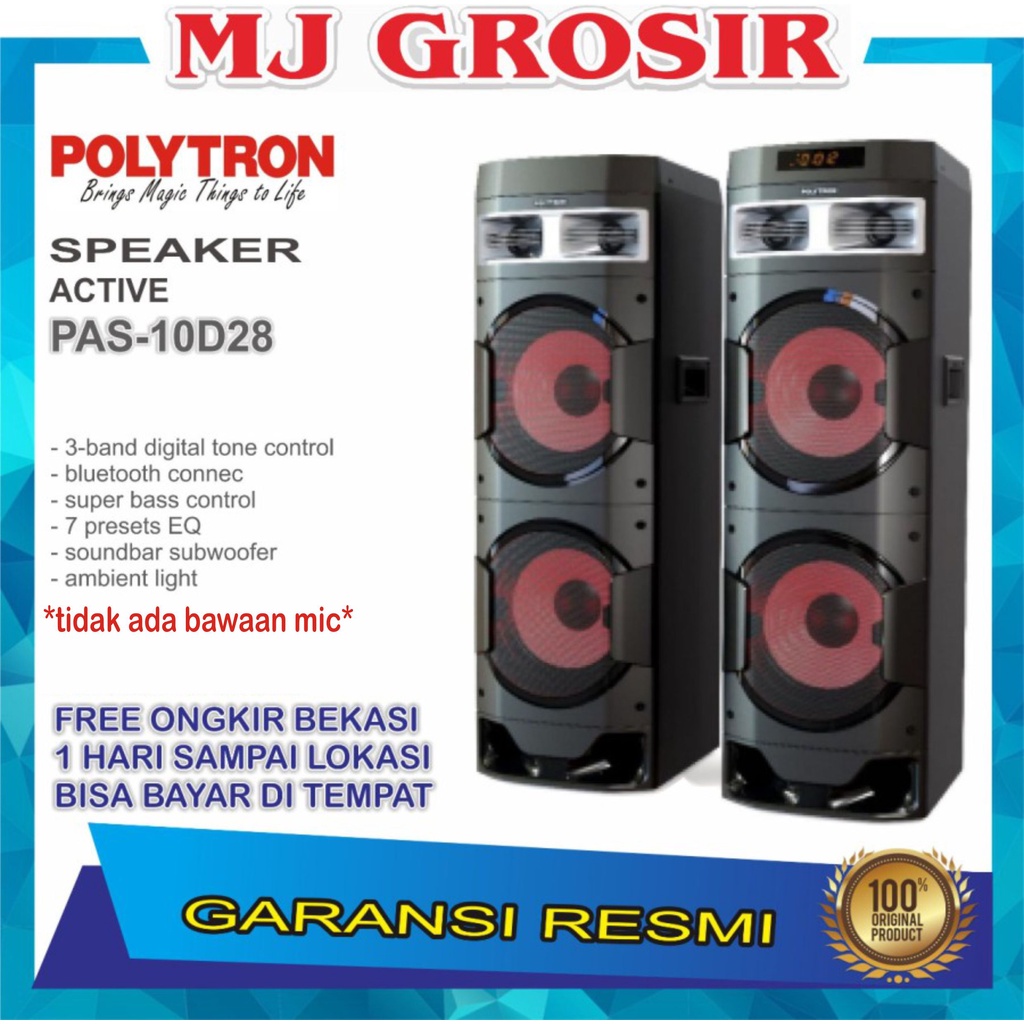 POLYTRON SPEAKER AUDIO PAS 10D28 PAS10D28 USB BLUETOOTH