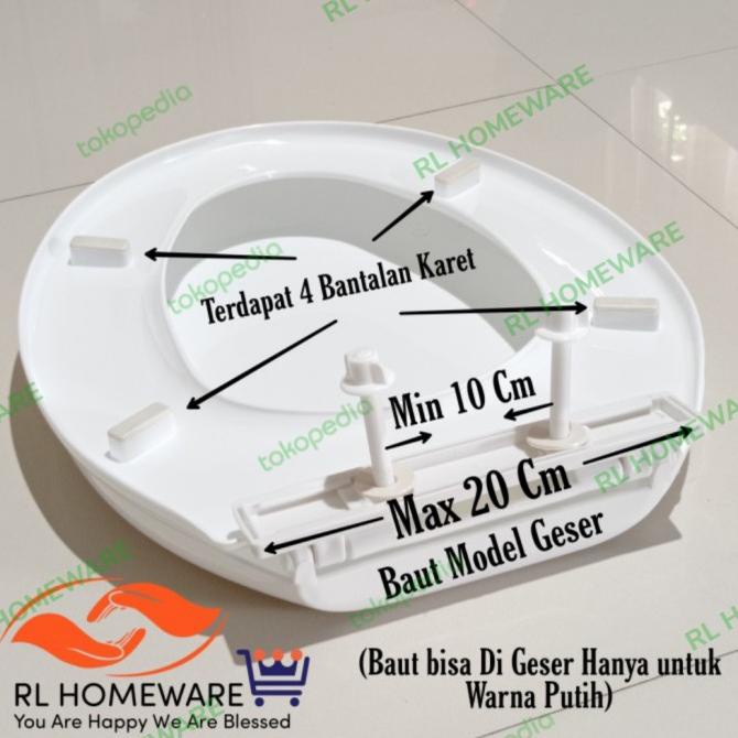 Tutup closet duduk / toilet cover model toto universal amstard ina