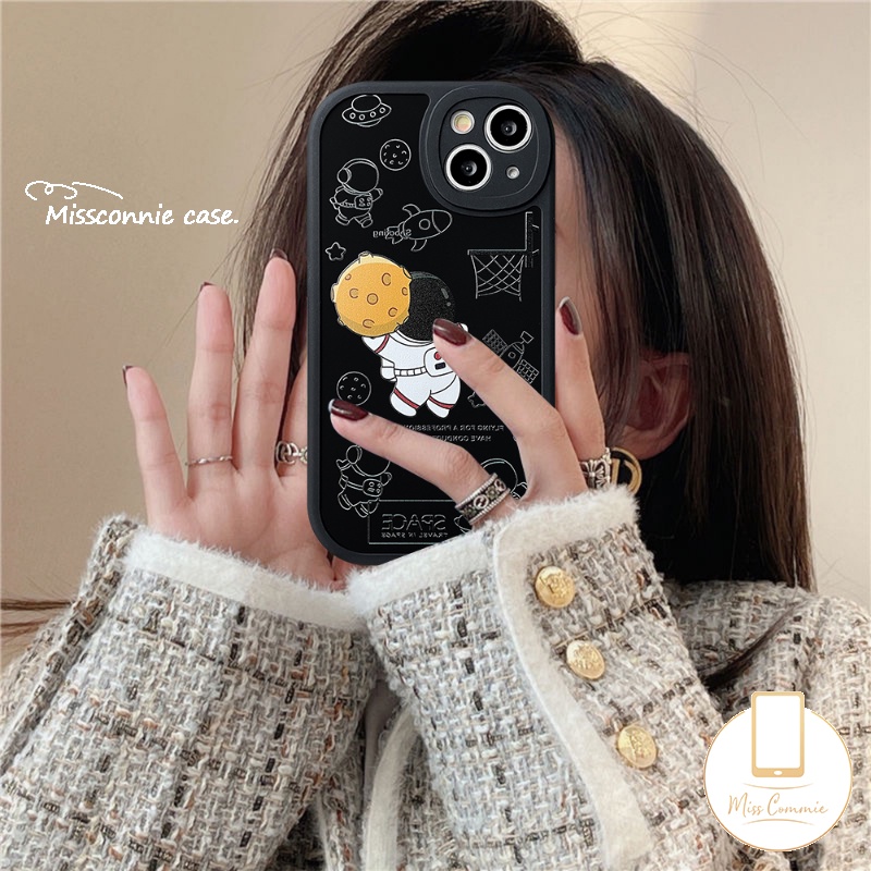 Soft Case TPU Motif Kartun NASA Untuk IPhone 11 13 12 14 Pro MAX 7 8 Plus 6 6s Plus 14 Plus XR X XS MAX SE 2020