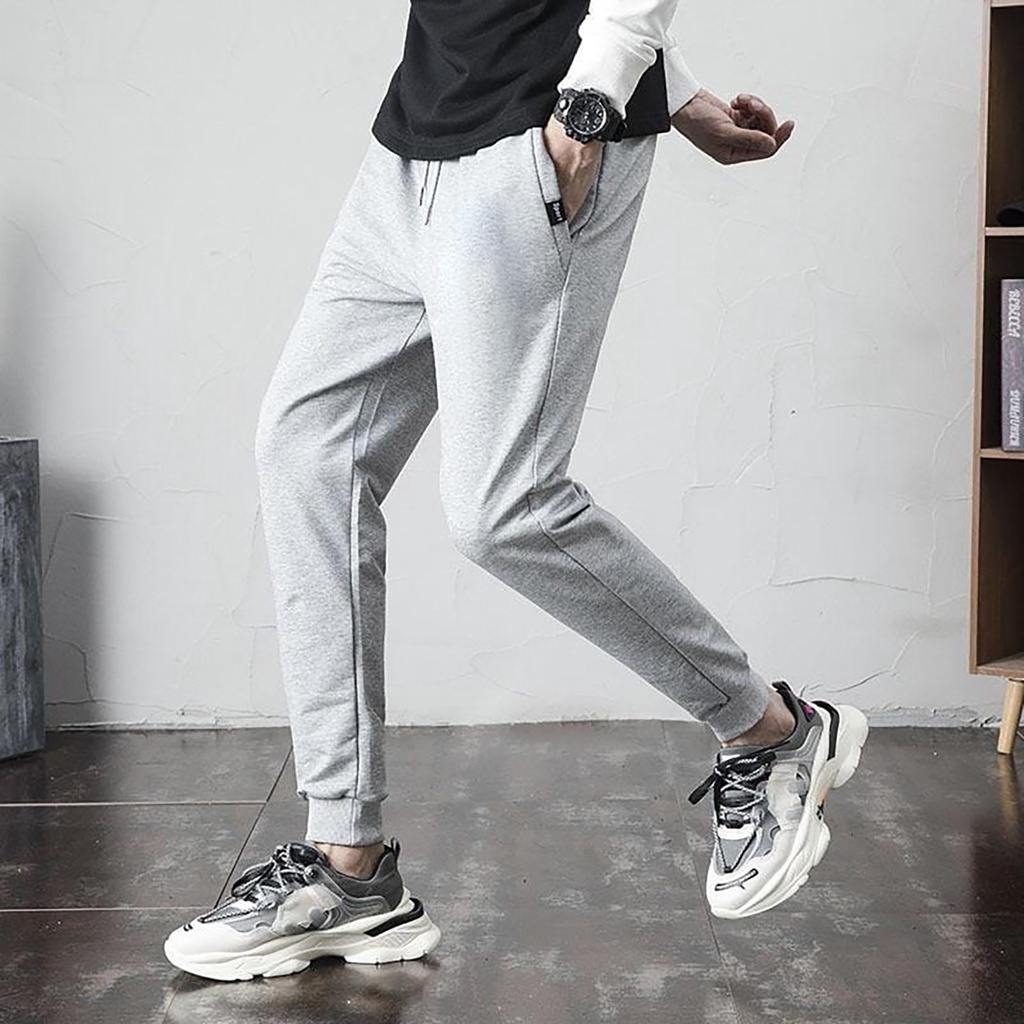 Celana Jogger Pria Panjang Casual Sporty Jogger Pants Polos