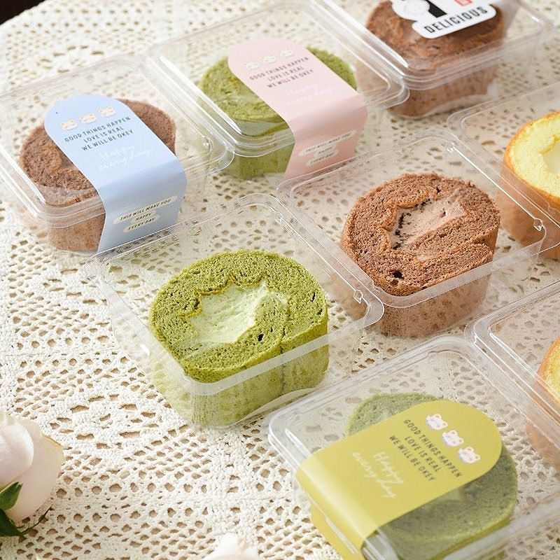 Korean Dessert Cup Persegi isi 10pcs / Cup Box Kue Dessert Lucu