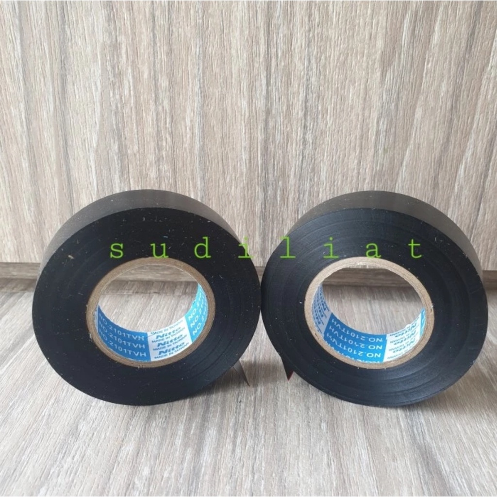 ISOLASI KABEL NITTO - TAPE LAKBAN HITAM 3/4&quot; x 25METER