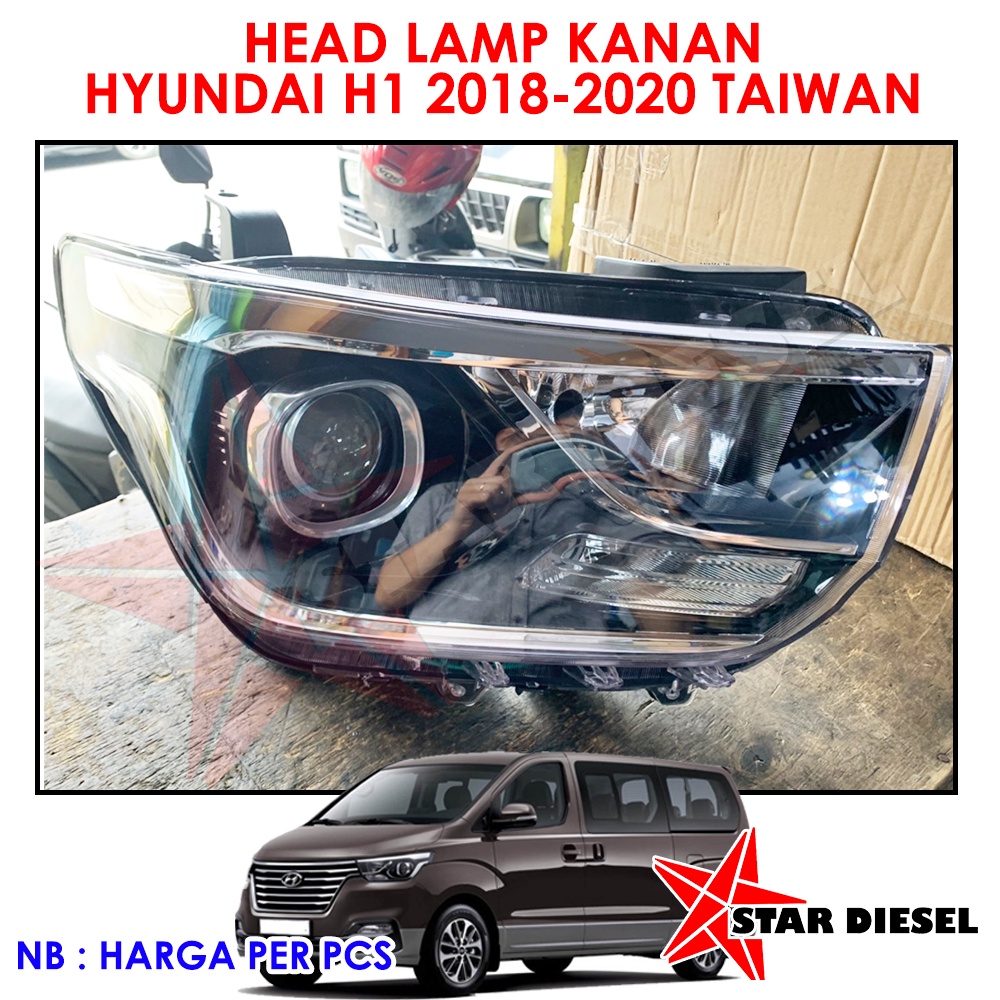 HYUNDAI H1 FACELIFT HEAD LAMP 2018 2019 2020 KANAN