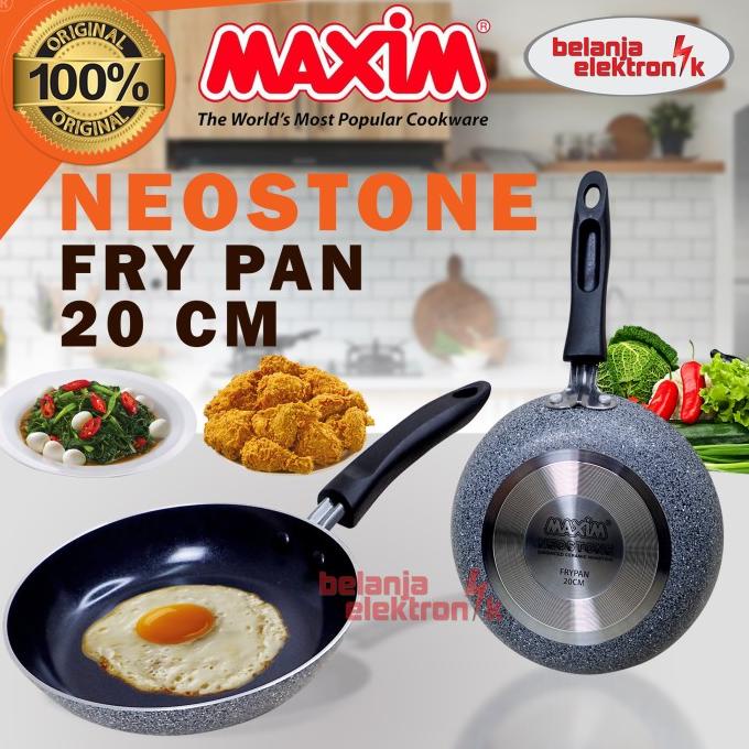 BAYAR DITEMPAT FRYPAN TEFLON WAJAN PENGGORENGAN MAXIM NEOSTONE 20 CM /PERALATAN MASAK SET/PANCI PRES