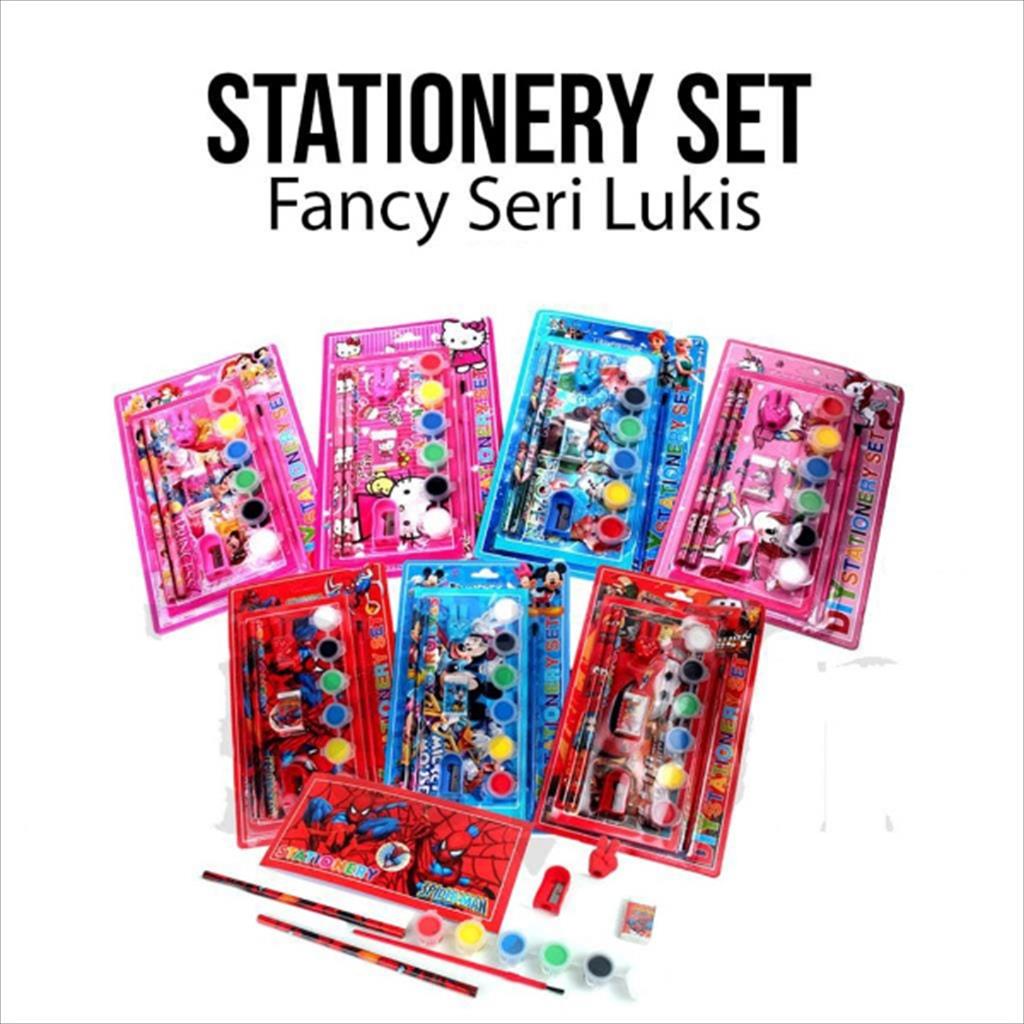 MJS 926 - Stationery Set Fancy Lukis Paket Alat Tulis dan Melukis 8IN1 Bisa Untuk Hadiah dan souvenir ultah