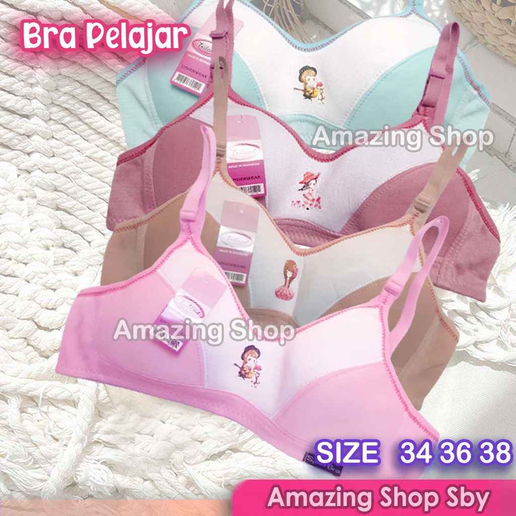 Bra BH Pelajar Remaja Sport Bra Tanpa Busa Kawat Murah Amazing Shop SBY