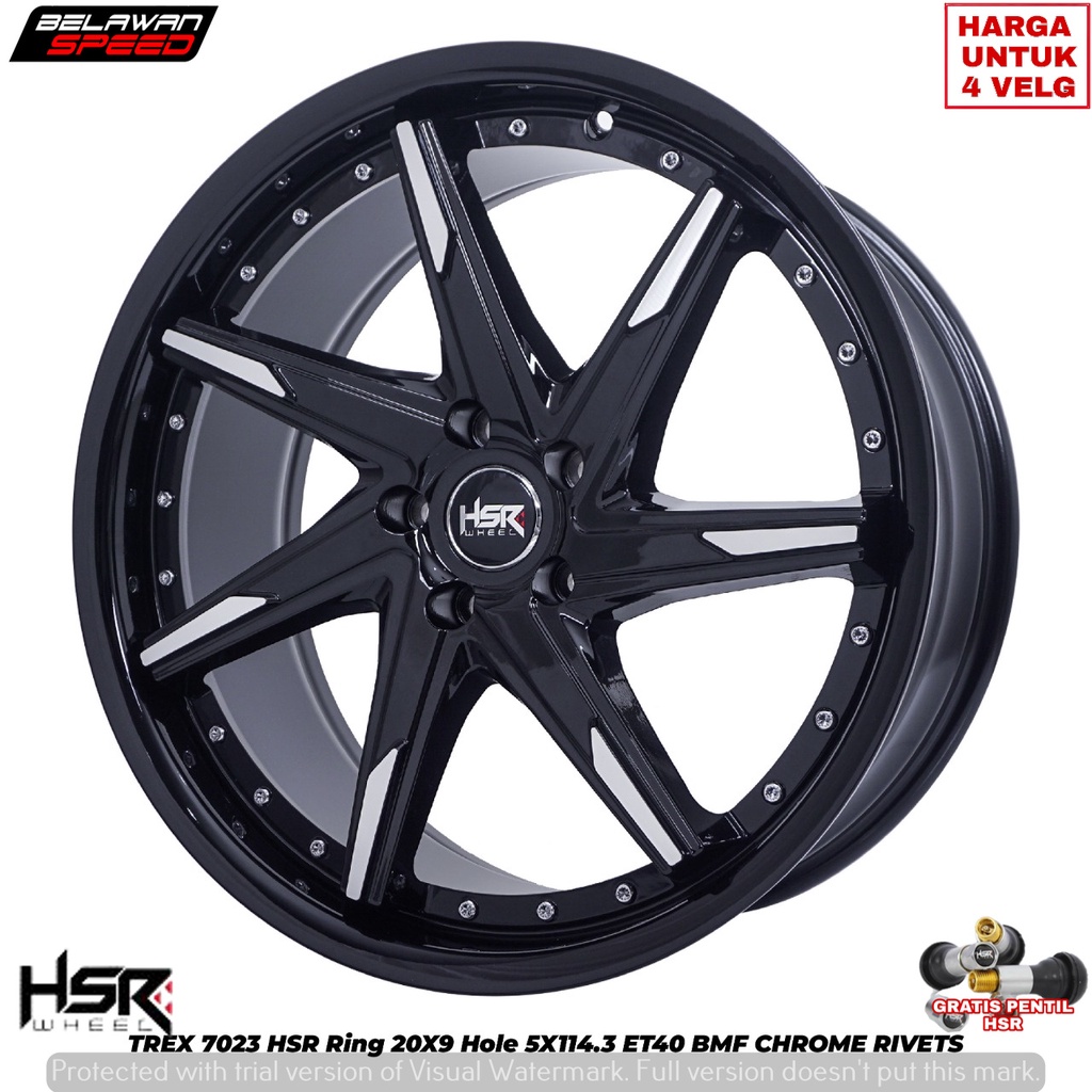 PAKET VELG RACING PLUS BAN RING 20 UNTUK  MOBIL CRV  HSR TREX PCD 5X114,3