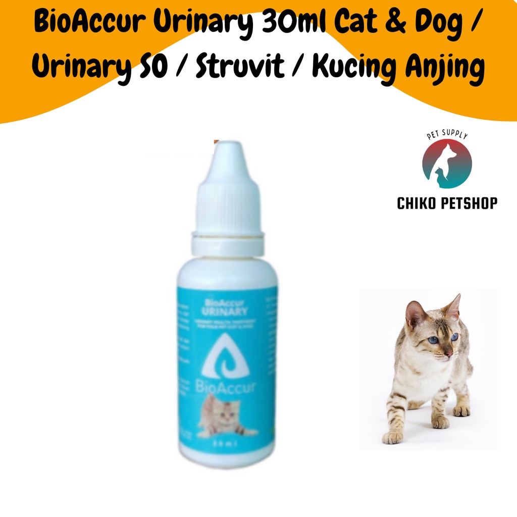 BioAccur Urinary 30ml Cat &amp; Dog / Urinary SO / Struvit / Kucing Anjing