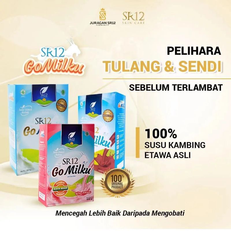 

SUSU KAMBING ETTAWA/GO MILKU SR12 TERLARIS...!TIDAK BAU AMIS KWALITAS PREMIUM